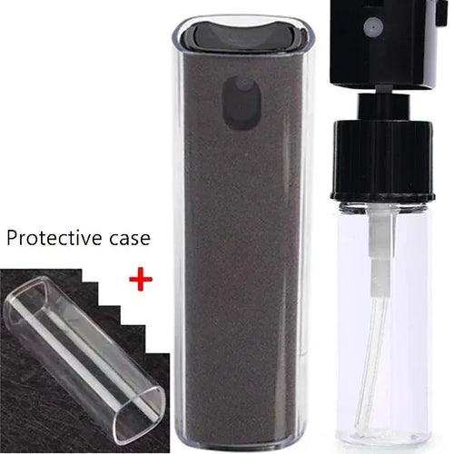 2 in 1 Microfiber Screen Cleaner Spray Bottle Mobile Phone Tablet