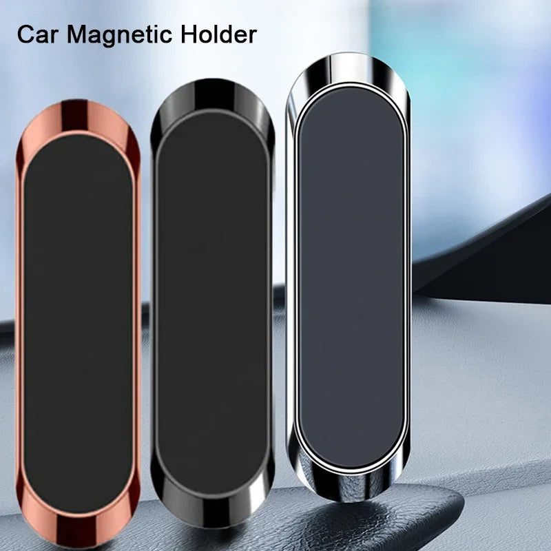 Magnetic Car Phone Holder Rotatable 360°Mini Strip Shape Stand For