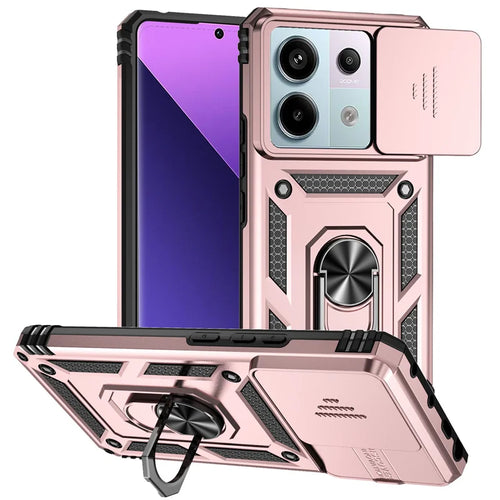 Shockproof Armor Funda For Xiaomi Redmi Note 13 Pro 5G 4G Slide Lens