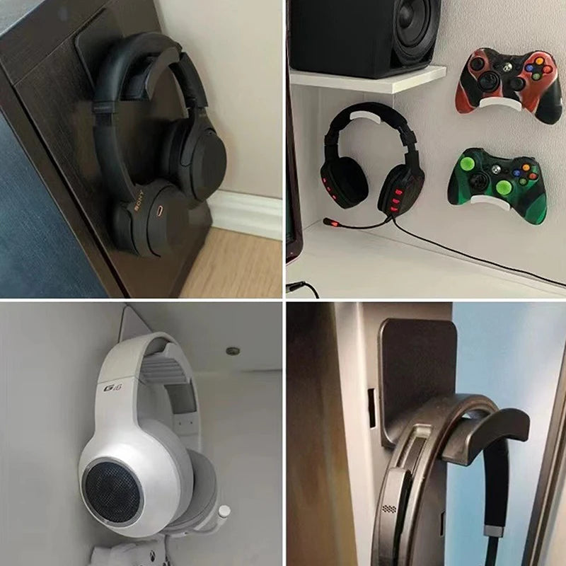 Universal Wall Mounted Headphone Stand Gaming Controller Holder