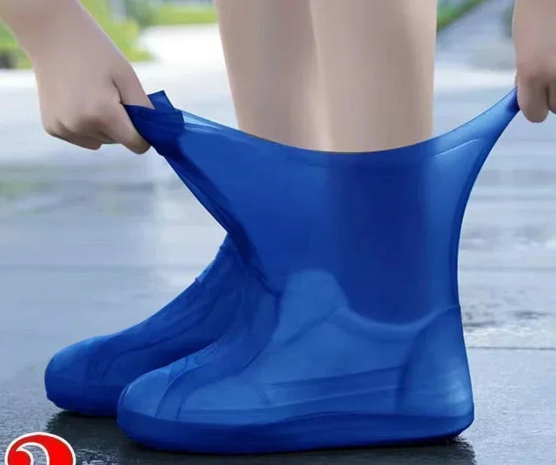 1 Pair Silicone WaterProof Shoe Covers Lip-resistant Rubber Rain Boot