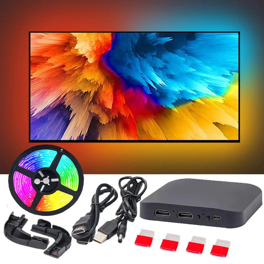 Smart Ambient TV Led Backlight 4K 1.4 2.0 HDMI Device Sync Box And