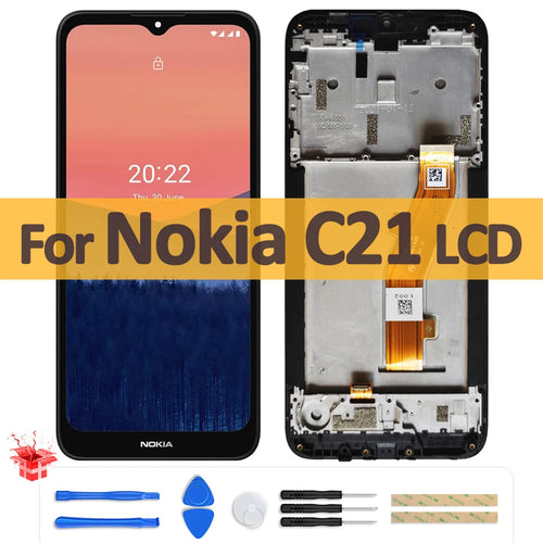 6.52" Original LCD Display For Nokia C21 LCD TA-1352 TA-1356 with