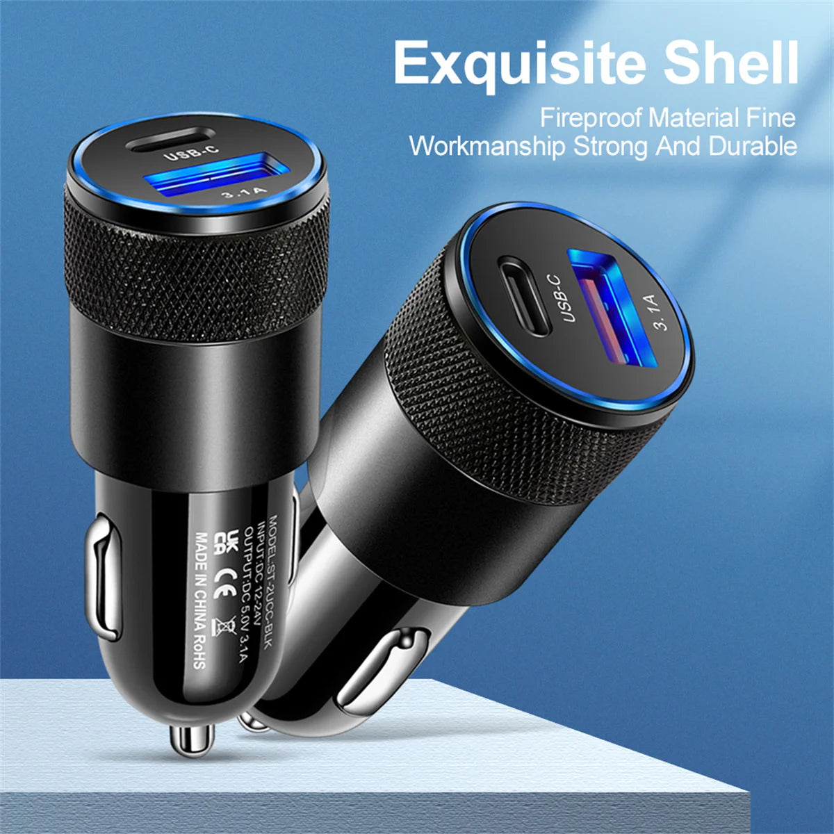 Total 20W PD Car Charger USB Type C Fast Charging Car Phone Charger