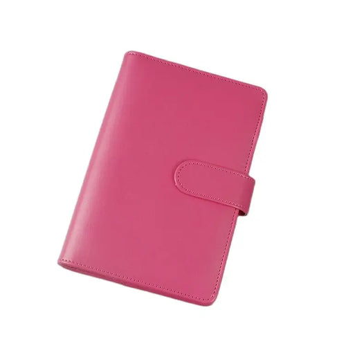 Macaroon Color A6/A5 PU Leather DIY Binder Notebook Cover Diary Agenda