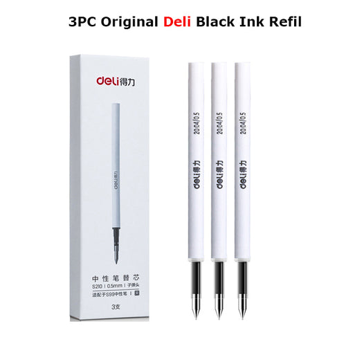 Xiaomi Deli Metal Gel Pen Rollerball Caneta Ручка Ballpoint 0.5mm