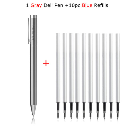 Xiaomi Deli Metal Gel Pen Rollerball Caneta Ручка Ballpoint 0.5mm
