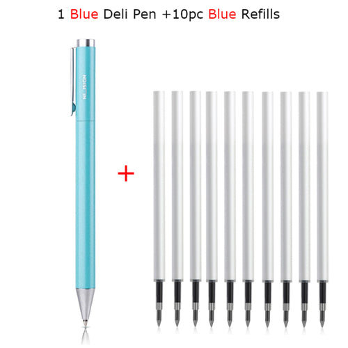 Xiaomi Deli Metal Gel Pen Rollerball Caneta Ручка Ballpoint 0.5mm