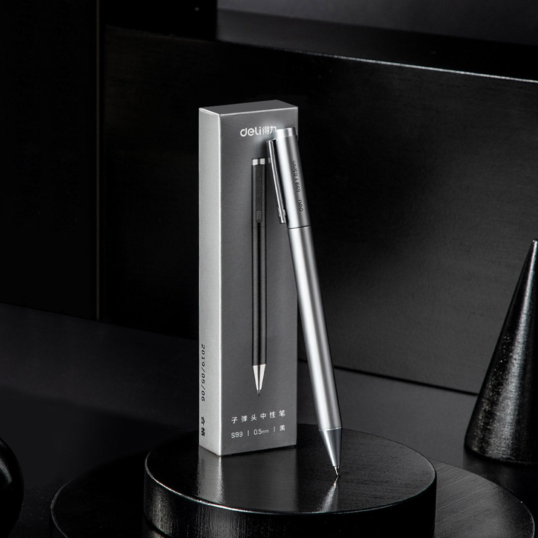 Xiaomi Deli Metal Gel Pen Rollerball Caneta Ручка Ballpoint 0.5mm